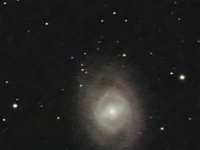 M95  Barred spiral galaxy in constellation Leo. Taken at home on 04/19/06.  Meade RCX400 10" scope, DSI-Pro camera, f/3.3 focal reducer. 60 seconds/image, total time 121 minutes (LRGB = 40:20:30:40).