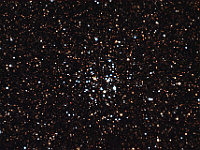 M26  Open Cluster in Scutum. Taken at home on 07/30/08. Meade RCX400 10" scope, SBIG ST-10XME camera. 60 seconds/frame, total time 22 minutes (LRGB=10:4:4:4).