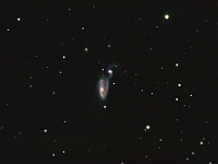 NGC 5395  NGC 5394 and 5395, a pair of interacting galaxies in Canes Venatici. Taken at home on 07/16/09. Meade RCX400 10" scope, ST-10 XME camera. 120 seconds/frame, total time 120 minutes (LRGB=60:20:20:20).