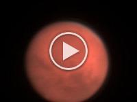 Mars movie  Movie of Mars rotating.