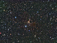 VdB 141  Van den Bergh 141, the Ghost Nebula in Cepheus. Taken at home on 07/25/09, 07/26/09, 08/25/09. Orion ED80 and Meade RCX400 10" scopes, ST-10 XME. 120-300 seconds/frame.  Total time = 730 minutes,  (LRGB=610:40:40:40). Most of field done using Orion ED80, but five hours of L pictures were devoted to central area using RCX400.